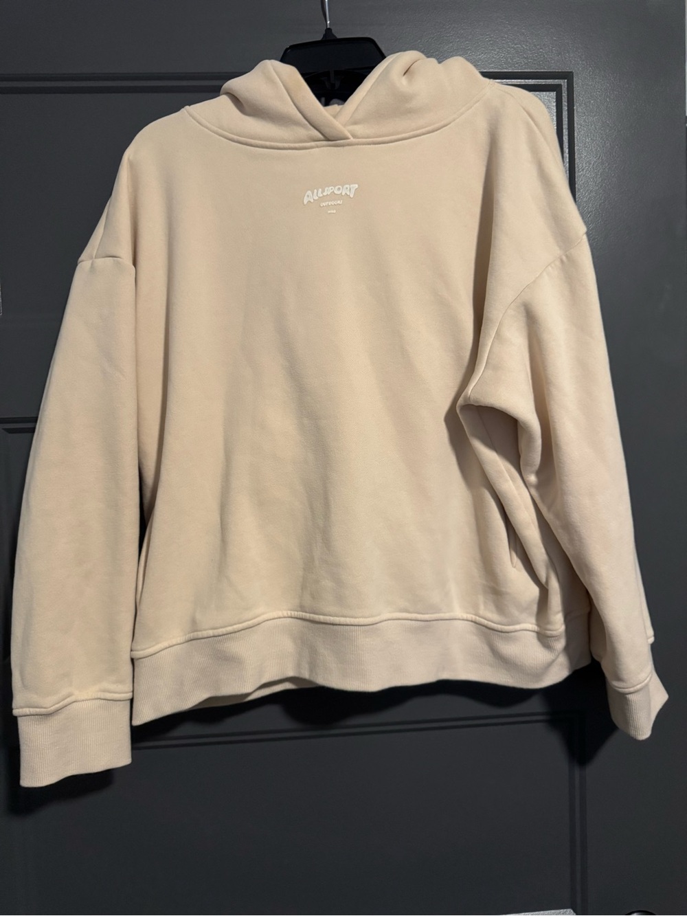 Allsport Cream Oversized Hoodie - Women's Sweatshirt